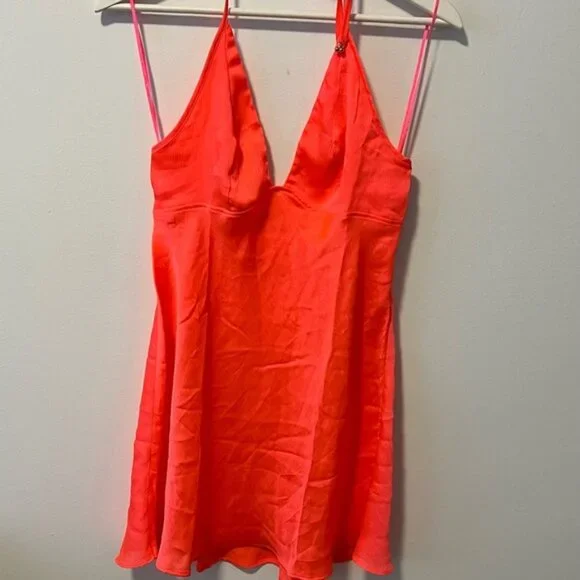 Free People Neon Halter Mini Dress - Picture 13 of 13